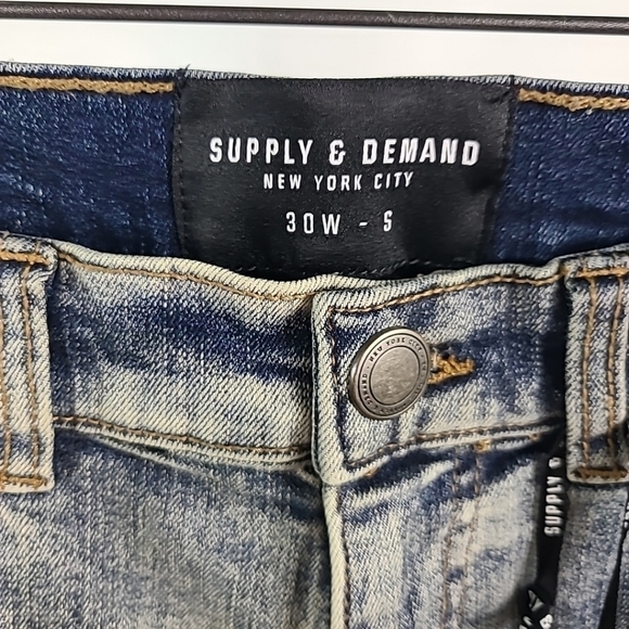 NEW Supply & Demand NYC Men's Blue Denim Harbor Jeans Sz 30/S MSRP $65 - Picture 4 of 8